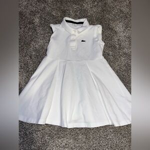 3t Lacoste white tennis dress euc